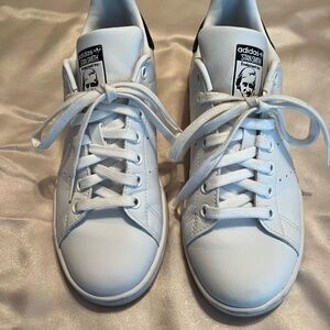 Adidas Stan Smith White and Navy Sneakers